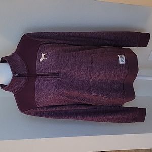PINK VICTORIA'S SECRET 1/4 ZIPPER PULLOVER...MEDIUM